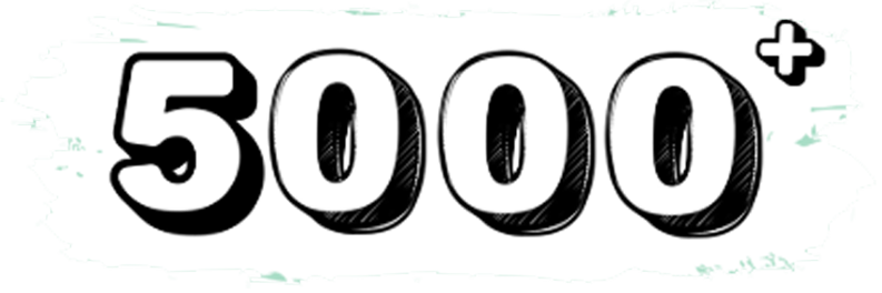 5000+